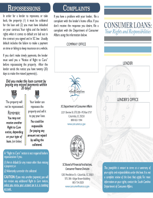 South Carolina Repossession Complaints