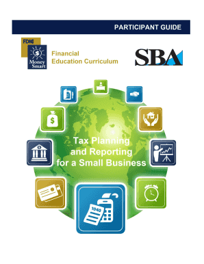 Tax Planning and Reporting for a Small Business Participant Guide