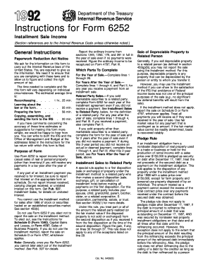 Instructions for Form 6252
