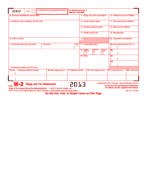 Form W-2 Wage and Tax Statement