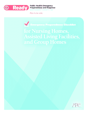 Emergency Preparedness Checklist for Nursing Homes