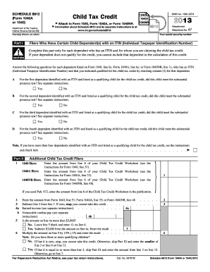 Schedule 8812 Form 1040 Child Tax Credit