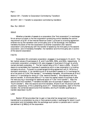 IRS Revenue Ruling 2003-51