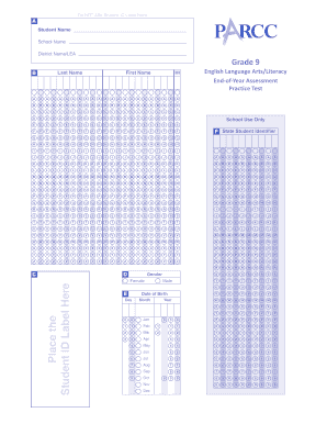 Grade 9 English Language Arts/Literacy End-of-Year Assessment