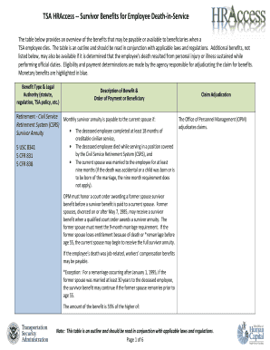 Fillable Online Hraccess Tsa Dhs Hraccess Tsa Dhs Fax Email
