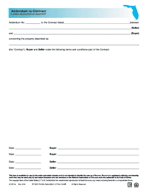 Addendum to Contract