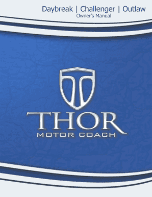 Thor Motor Coach Registration and Warranty Acknowledgement