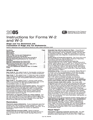 Instructions for Forms W-2 and W-3