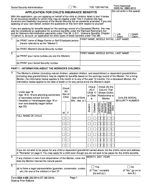 Application for Child's Insurance Benefits