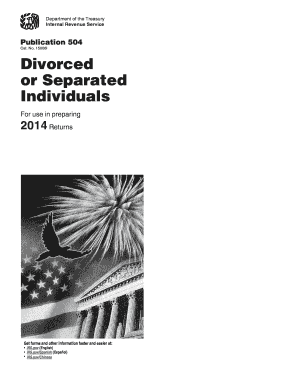 IRS Publication 504 Tax Guide for Divorced or Separated Individuals