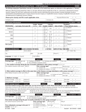 Humana Employee Enrollment Form