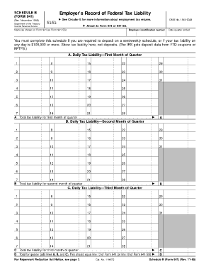 Schedule B Form 941