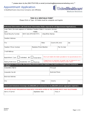 UnitedHealthcare Appointment Application