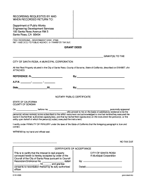 Grant Deed to Public Agency