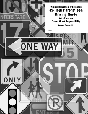 Virginia 45-Hour Parent/Teen Driving Guide