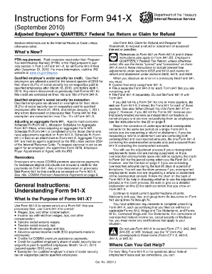 Instructions for Form 941-X