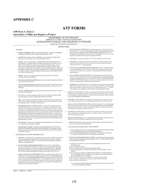 ATF Form 1 Application to Make and Register a Firearm