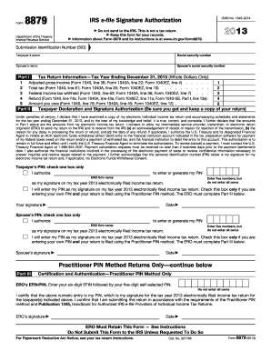 IRS Form 8879 Signature Authorization