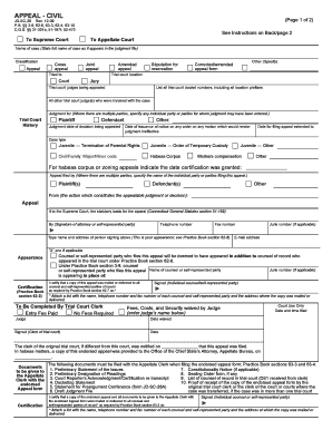 Connecticut Appeal Form JD-SC-28