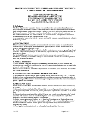 Texas Pre-Construction Termite Treatment Guide
