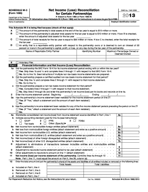 Schedule M-3 Net Income Reconciliation Form