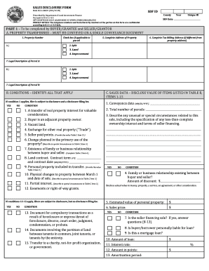 Indiana Sales Disclosure Form