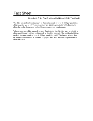 Child Tax Credit and Additional Child Tax Credit Form 1040A