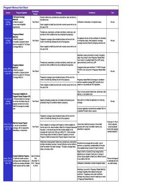 Pregnancy Fact Sheet Chart - California Department of Health Care ... - dhcs ca