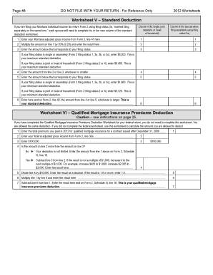 Montana Standard Deduction Worksheet