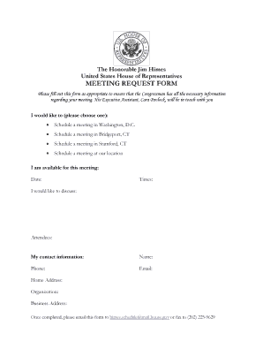 Meeting Request Form