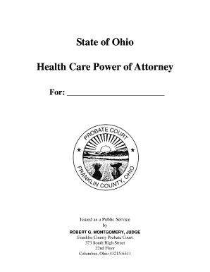 Ohio Health Care Power of Attorney