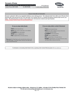 Invacare Tracer SX5 Wheelchair Order Form