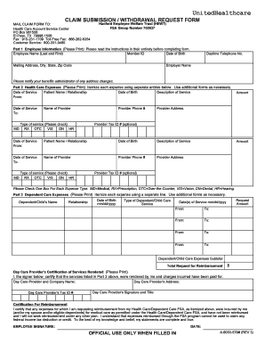 UnitedHealthcare Claim Submission Form
