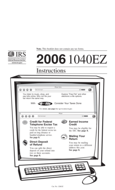IRS 1040EZ Instructions