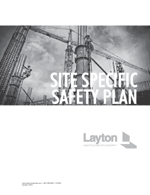 Site Specific Safety Plan Acknowledgement