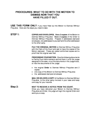 Motion to Dismiss Without Prejudice