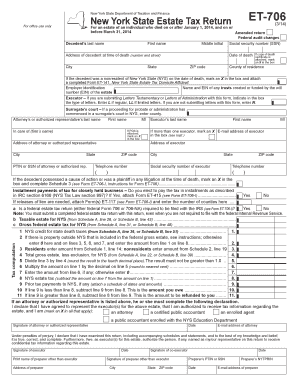 New York State Estate Tax Return ET-706