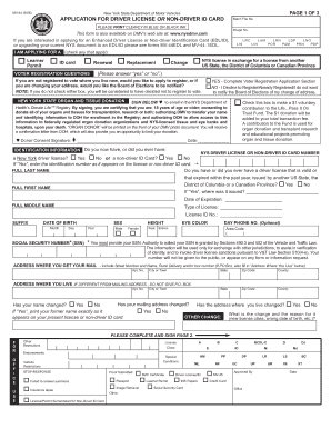 New York Driver License Application