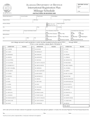 Alabama IRP-B Renewal Form