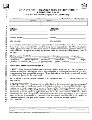 Residential Lease Agreement