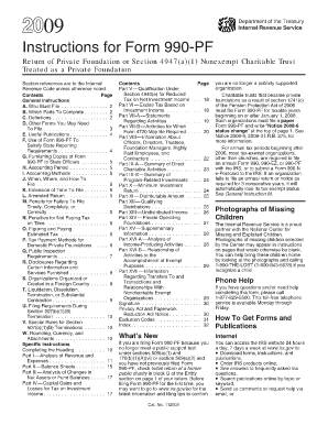 Instructions for Form 990-PF