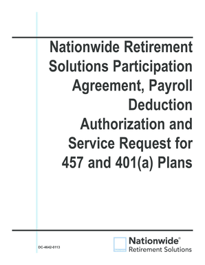 Nationwide Retirement Solutions Participation Agreement
