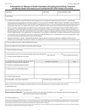 Authorization for Release of Health Information