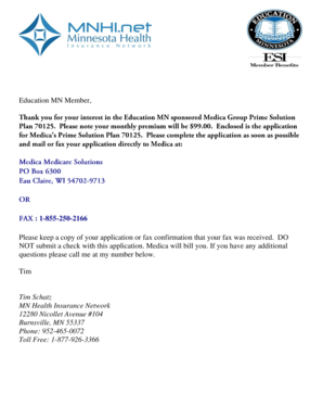 Medica Group Prime Solution Enrollment Application Form