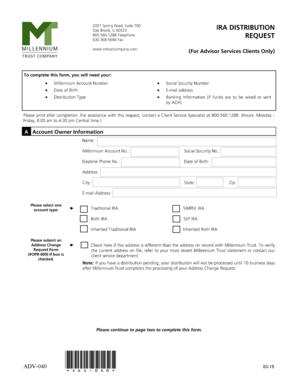 ADV-040 Form Template
