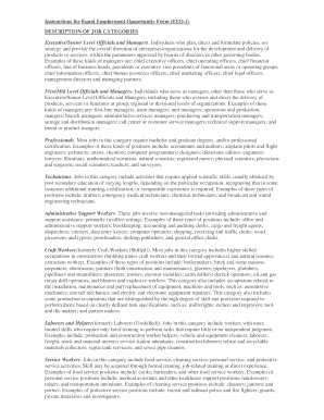 Equal Employment Opportunity Form (EEO-1)