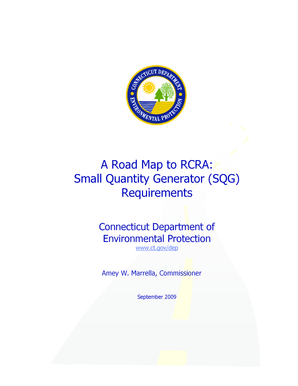 What is a roadmap in an essay example - A Road Map to RCRA Small Quantity Generator Requirements - ct