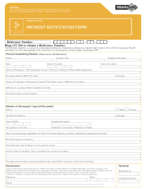 Incident Notification Form