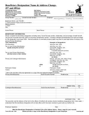 Beneficiary Designation Form