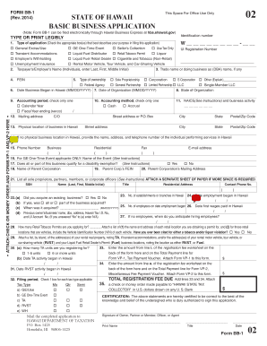 Hawaii Basic Business Application